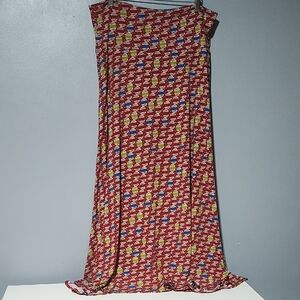 Lula Roe Colorful Patterned Women's Skirt